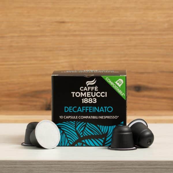 Decaffeinato in Capsule Compostabili compatibili Nespresso© | Caffè Tomeucci 1883