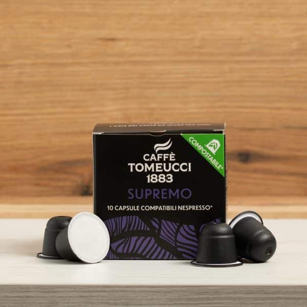 Supremo in Capsule Compostabili compatibili Nespresso© | Caffè Tomeucci 1883