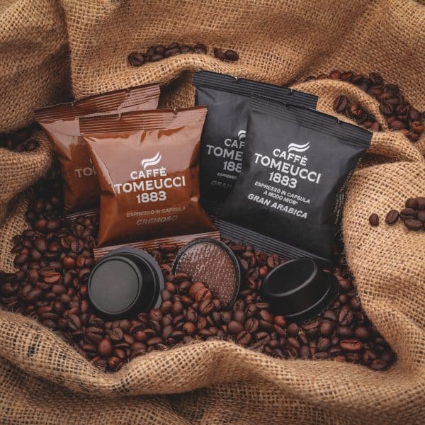 KIT 100 Capsule A Modo Mio Cremoso - Gran Arabica Compatibili | Caffè Tomeucci 1883