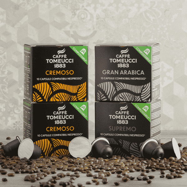 Kit 90 Caps Cremoso - Supremo - Gran Arabica COMPOSTABILI compatibili Nespresso® | Caffè Tomeucci 1883