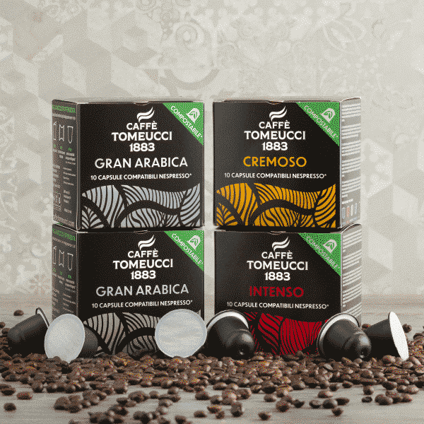 Kit 90 Caps Gran Arabica - Cremoso - Intenso COMPOSTABILI compatibili Nespresso® | Caffè Tomeucci 1883