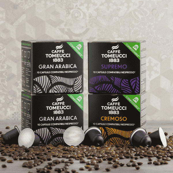 Kit 90 Caps Gran Arabica - Cremoso - Supremo COMPOSTABILI compatibili Nespresso® | Caffè Tomeucci 1883