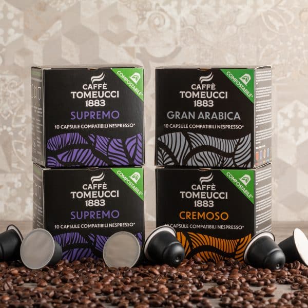 Kit 90 Caps Supremo - Cremoso - Gran Arabica COMPOSTABILI compatibili Nespresso® | Caffè Tomeucci 1883