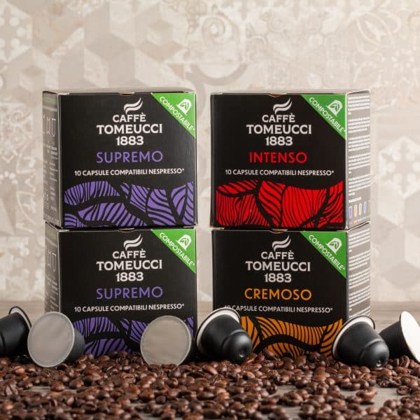 Kit 90 Caps Supremo - Cremoso - Intenso COMPOSTABILI compatibili Nespresso® | Caffè Tomeucci 1883